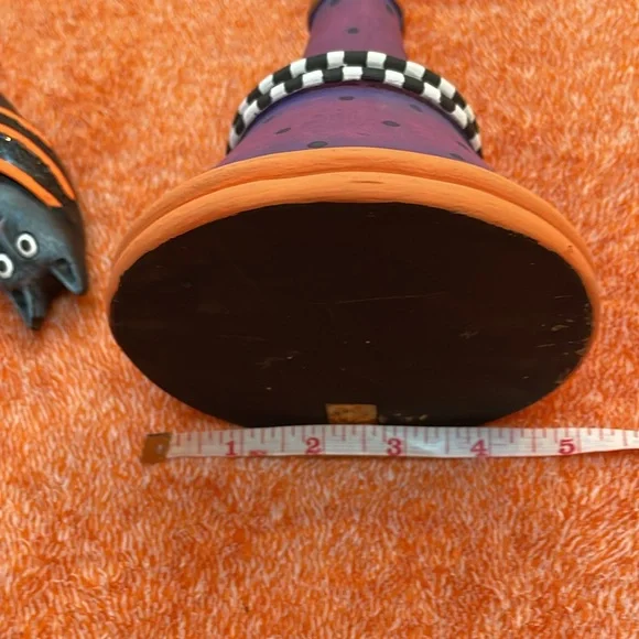 Patience Brewster Mackenzie-Childs Bart, Beatrice Halloween Bat Ornament & Stand